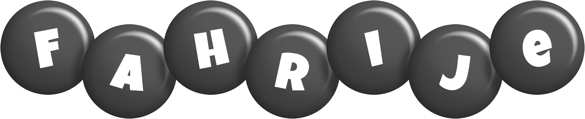 Fahrije candy-black logo
