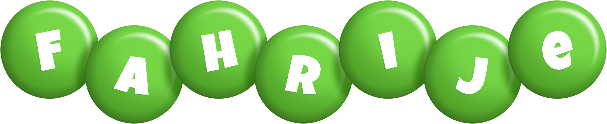 Fahrije candy-green logo