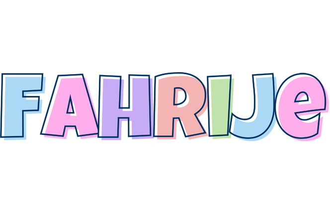 Fahrije pastel logo