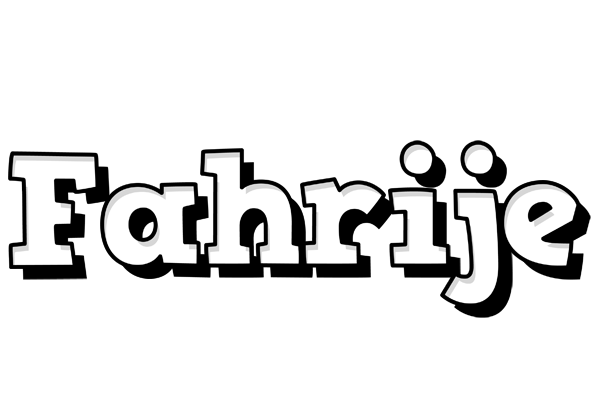 Fahrije snowing logo