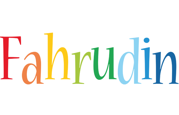 Fahrudin birthday logo