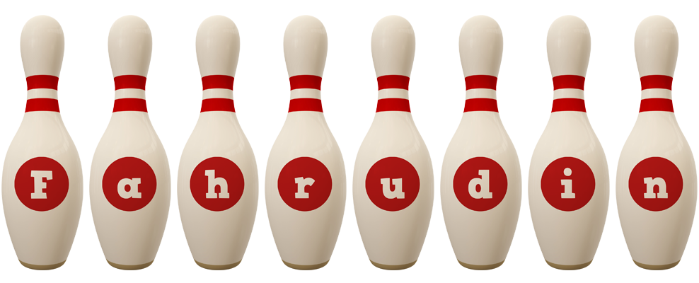 Fahrudin bowling-pin logo