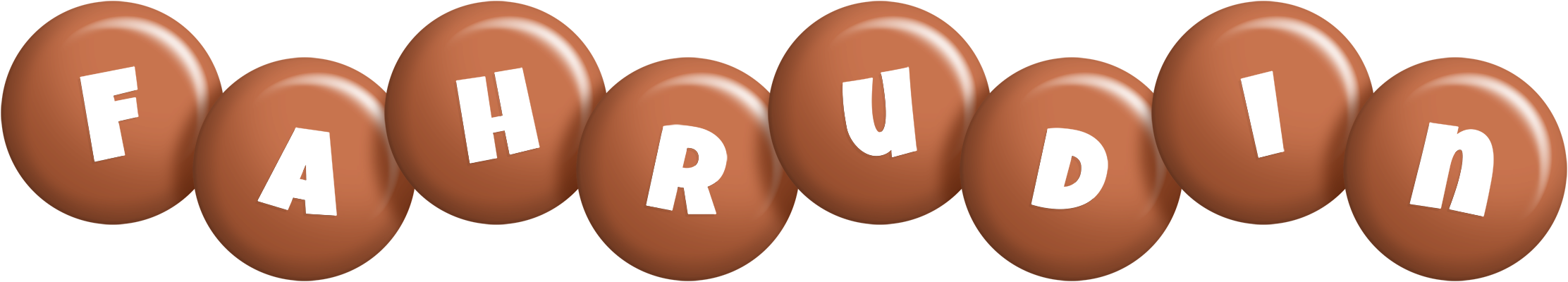 Fahrudin candy-brown logo