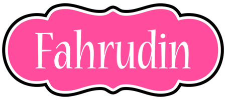 Fahrudin invitation logo