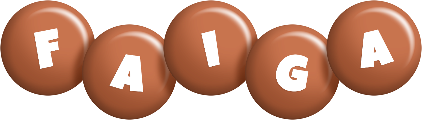 Faiga candy-brown logo
