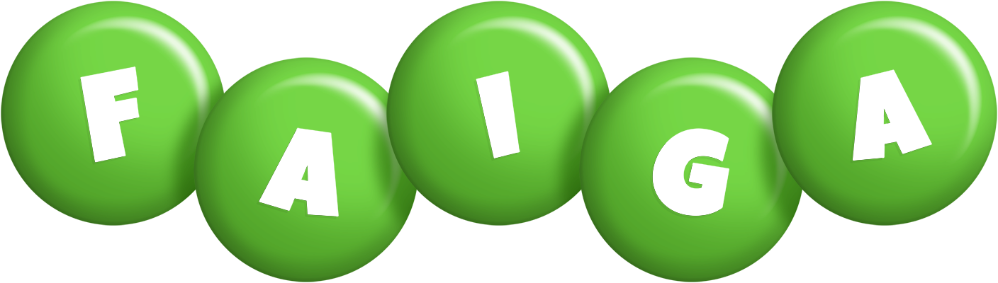 Faiga candy-green logo