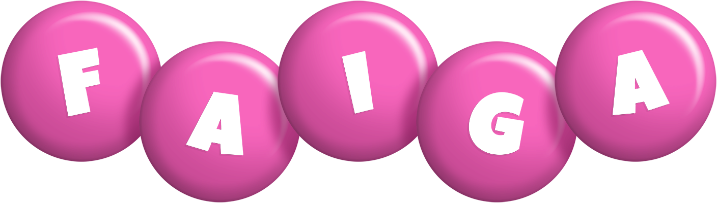Faiga candy-pink logo
