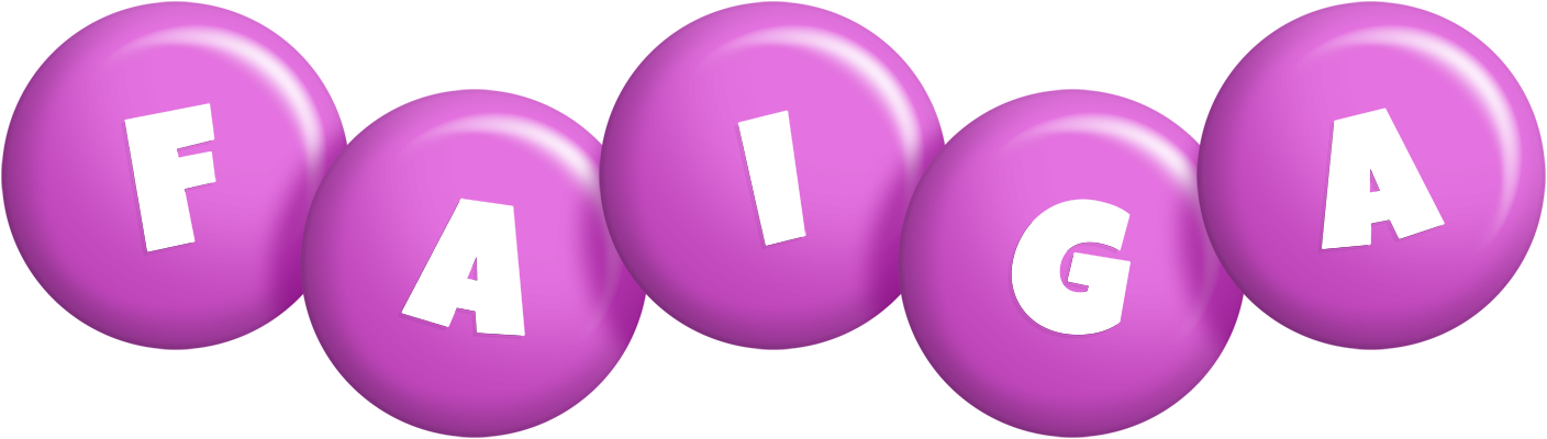 Faiga candy-purple logo