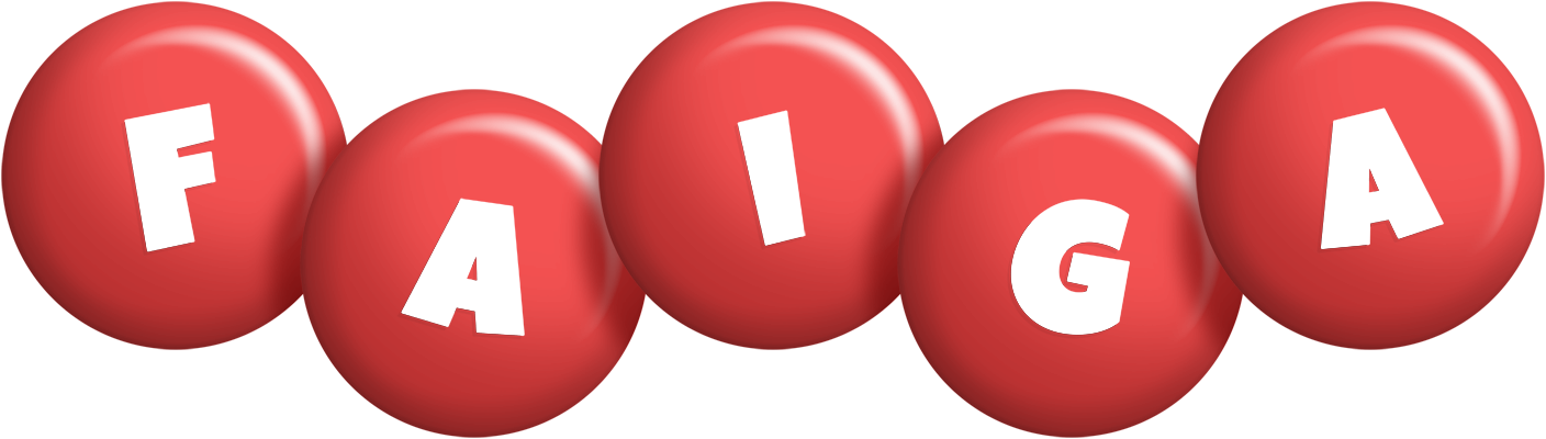 Faiga candy-red logo