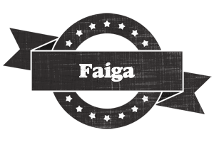 Faiga grunge logo