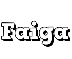 Faiga snowing logo