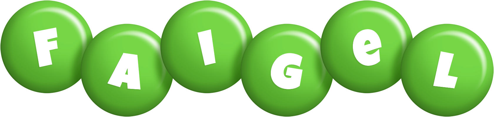 Faigel candy-green logo