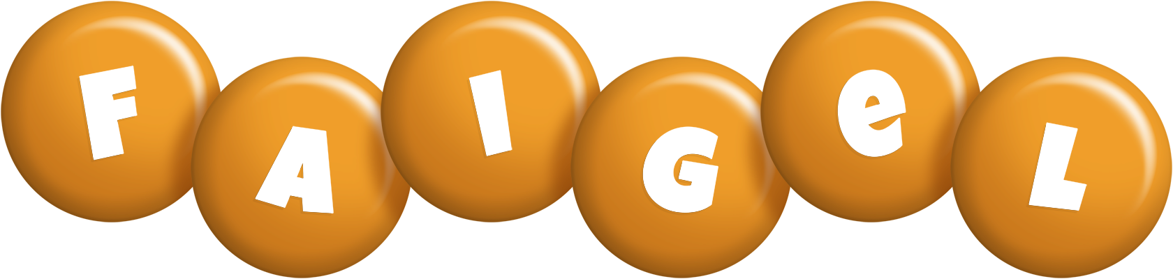 Faigel candy-orange logo