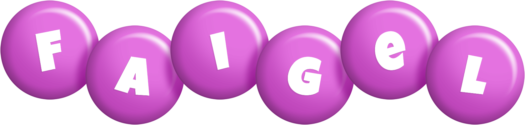 Faigel candy-purple logo