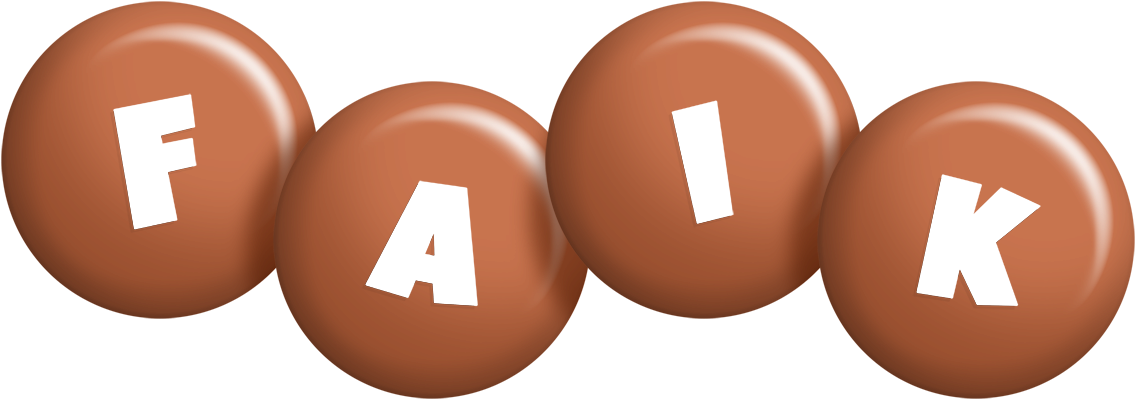 Faik candy-brown logo