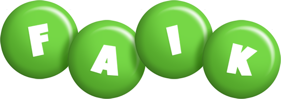 Faik candy-green logo