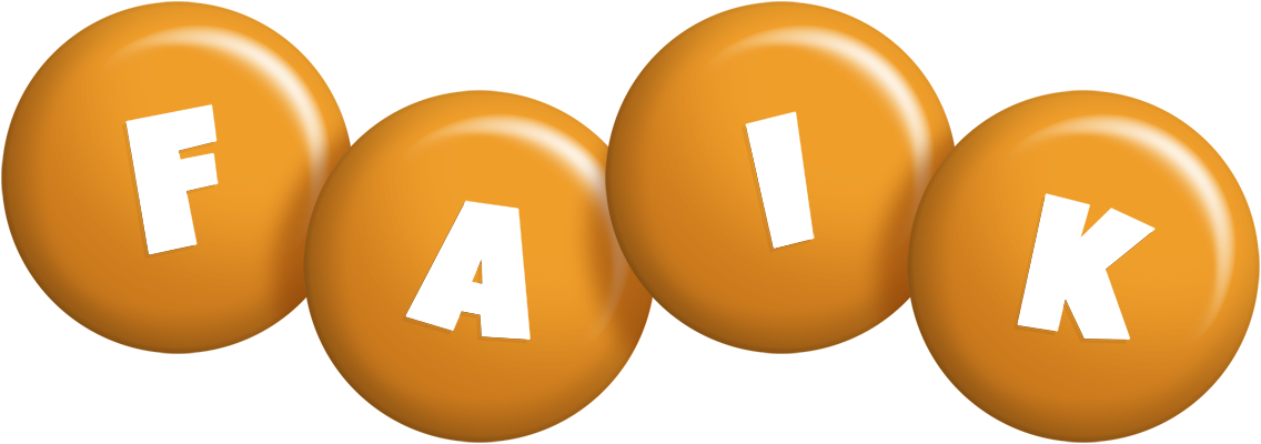 Faik candy-orange logo
