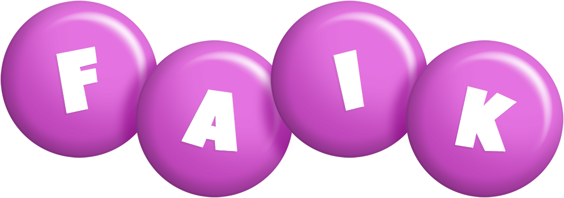 Faik candy-purple logo