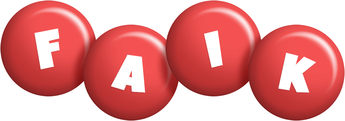 Faik candy-red logo