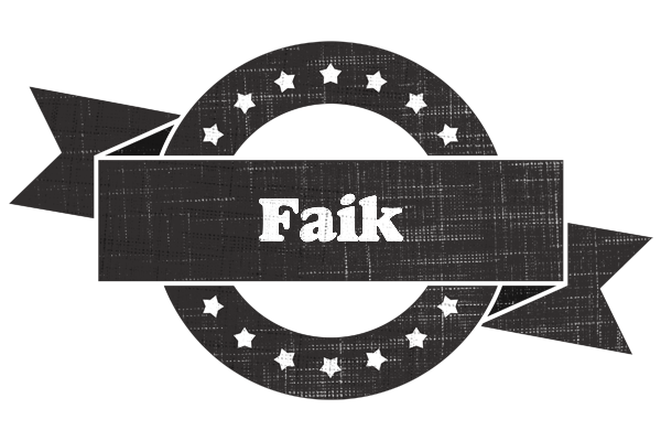 Faik grunge logo
