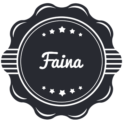 Faina badge logo