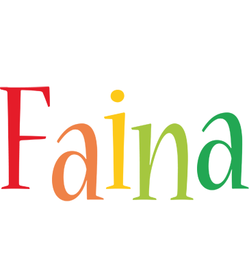 Faina birthday logo