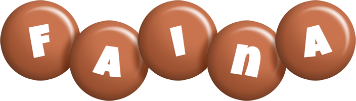Faina candy-brown logo