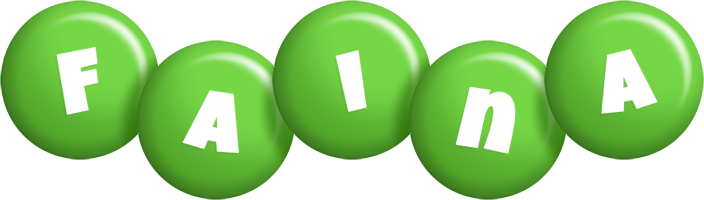 Faina candy-green logo