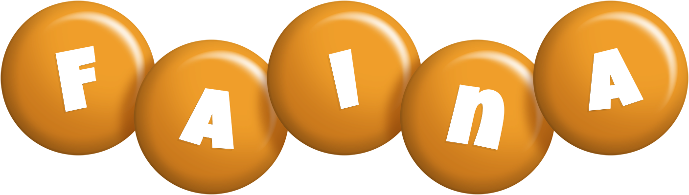 Faina candy-orange logo