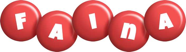 Faina candy-red logo