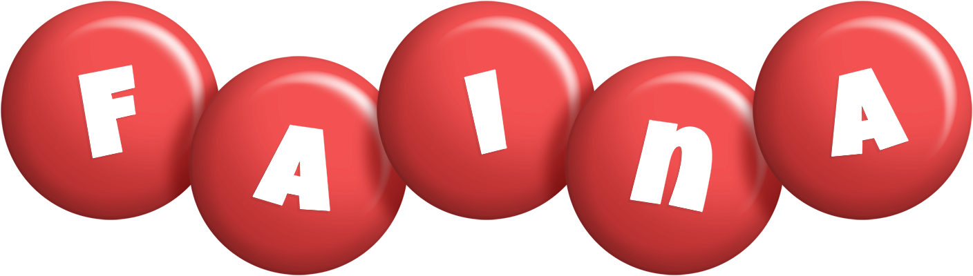 Faina candy-red logo