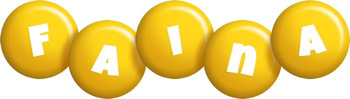 Faina candy-yellow logo