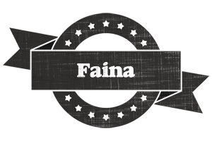 Faina grunge logo