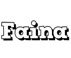 Faina snowing logo