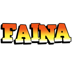 Faina sunset logo