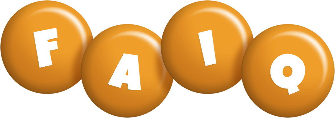 Faiq candy-orange logo