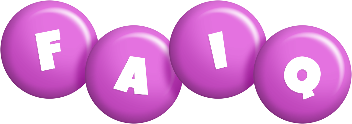 Faiq candy-purple logo