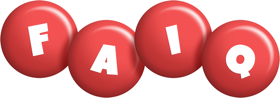 Faiq candy-red logo