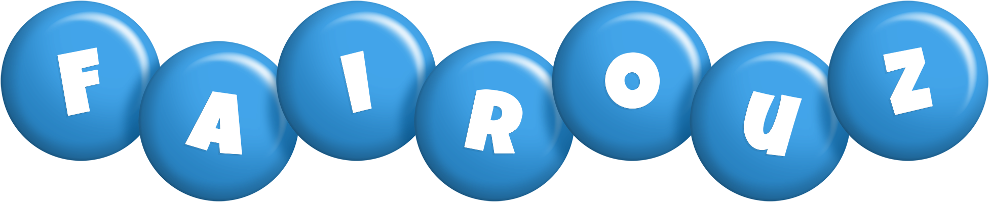 Fairouz candy-blue logo
