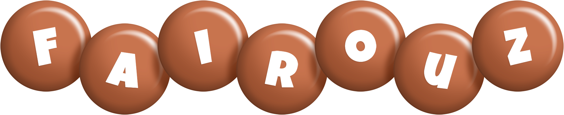 Fairouz candy-brown logo