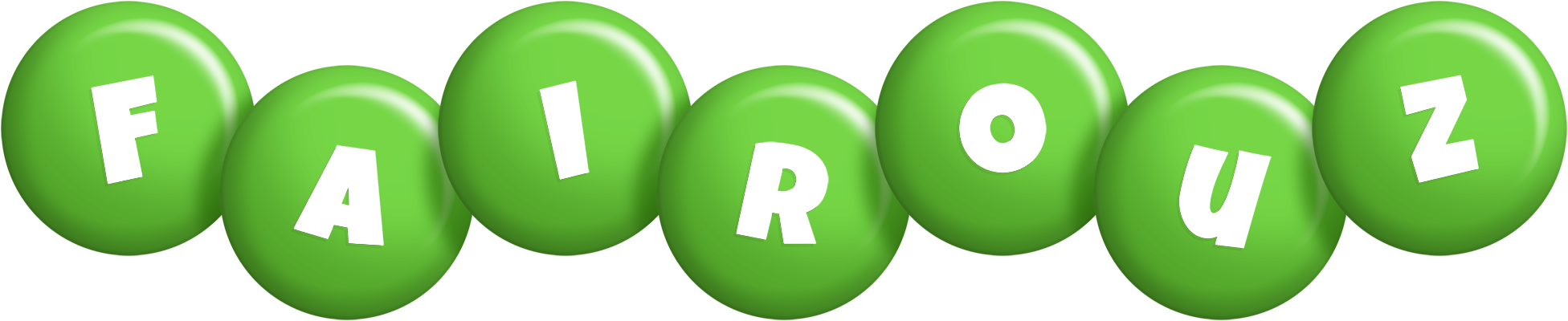 Fairouz candy-green logo