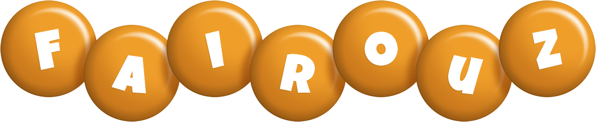 Fairouz candy-orange logo