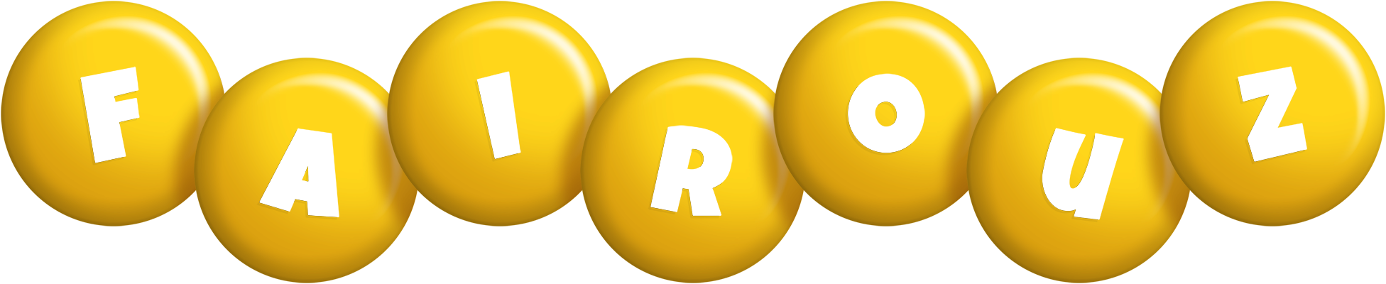 Fairouz candy-yellow logo