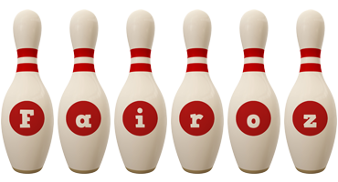 Fairoz bowling-pin logo