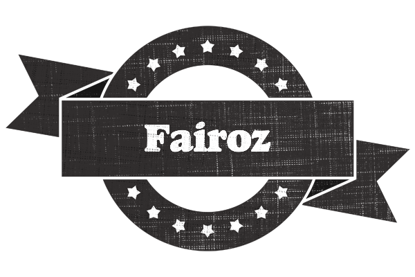 Fairoz grunge logo