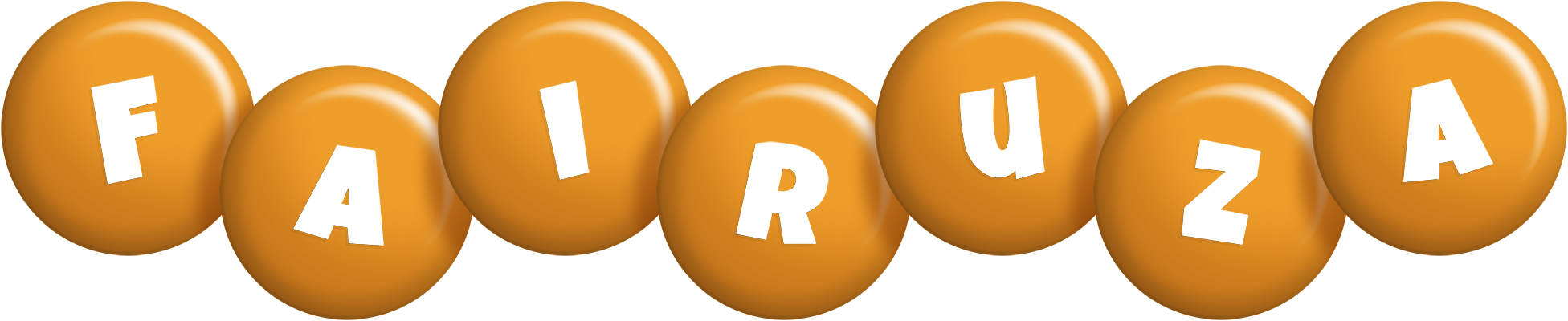 Fairuza candy-orange logo