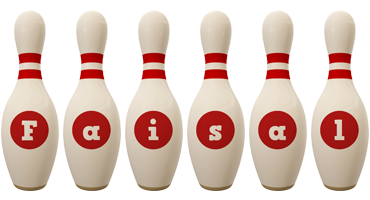 Faisal bowling-pin logo
