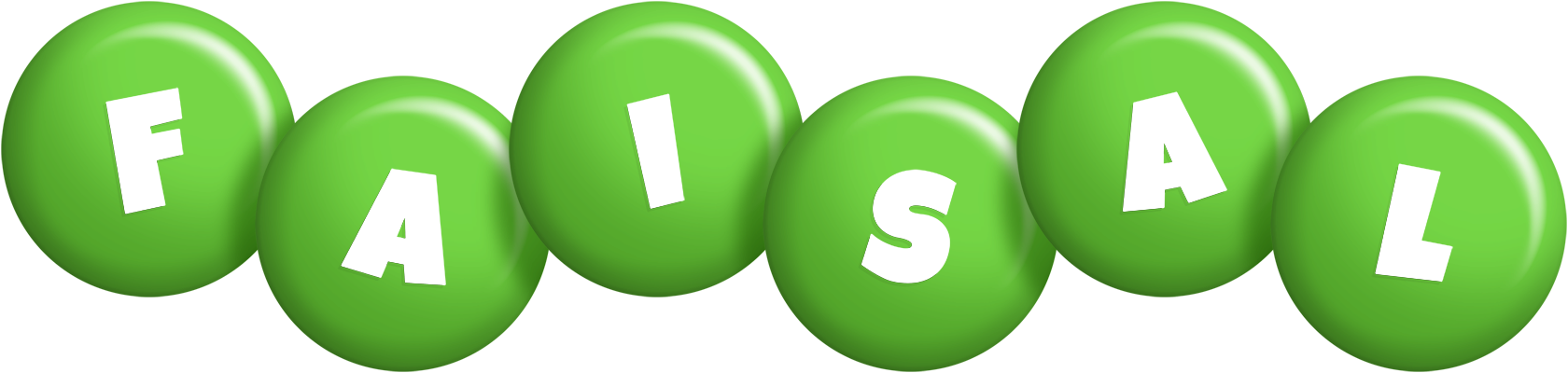 Faisal candy-green logo