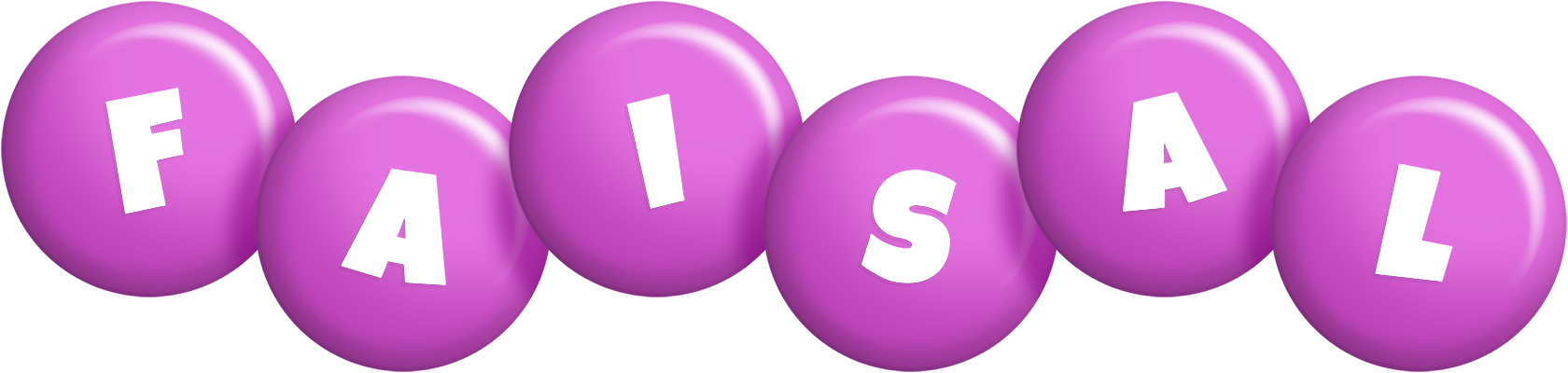 Faisal candy-purple logo