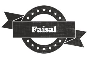 Faisal grunge logo